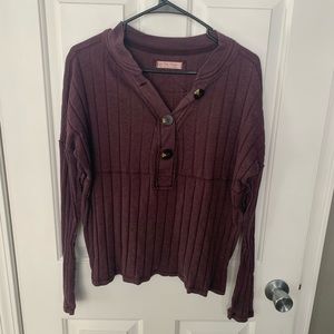 Free people maroon Henley